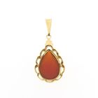 Image 4 of Gold pendant with carnelian | Vintage