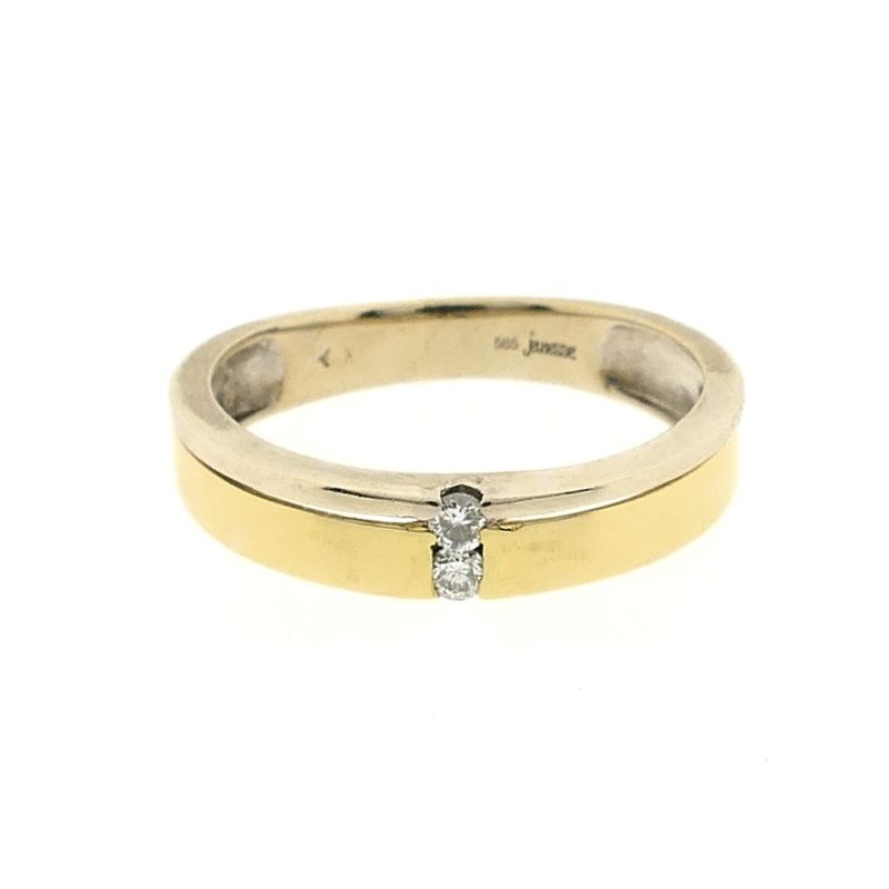 Image 3 of Two-tone gold ring with 0.06 ct. diamond | Jeunesse