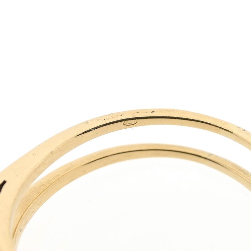 Image 12 of Gold reversible ring set with sapphire and diamond | 0.38 ct.
