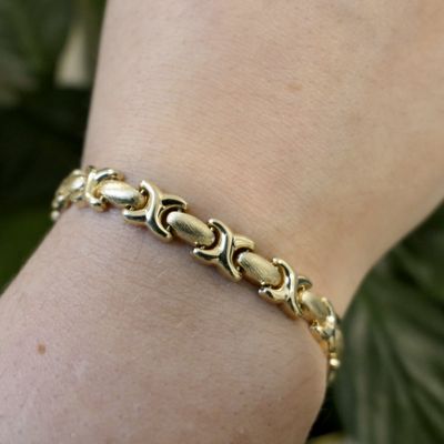 Image 2 of Gold fantasy link bracelet