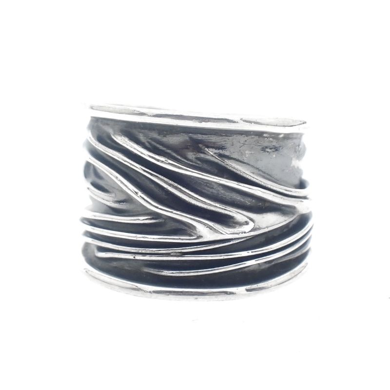 Image 3 of Silver fantasy ring patinated