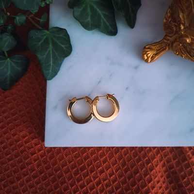 Image 2 of Gold earrings | Ø 16.5 mm