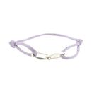 Image 1 of Forever Knots® Lilac Satin Bracelet with Silver Link