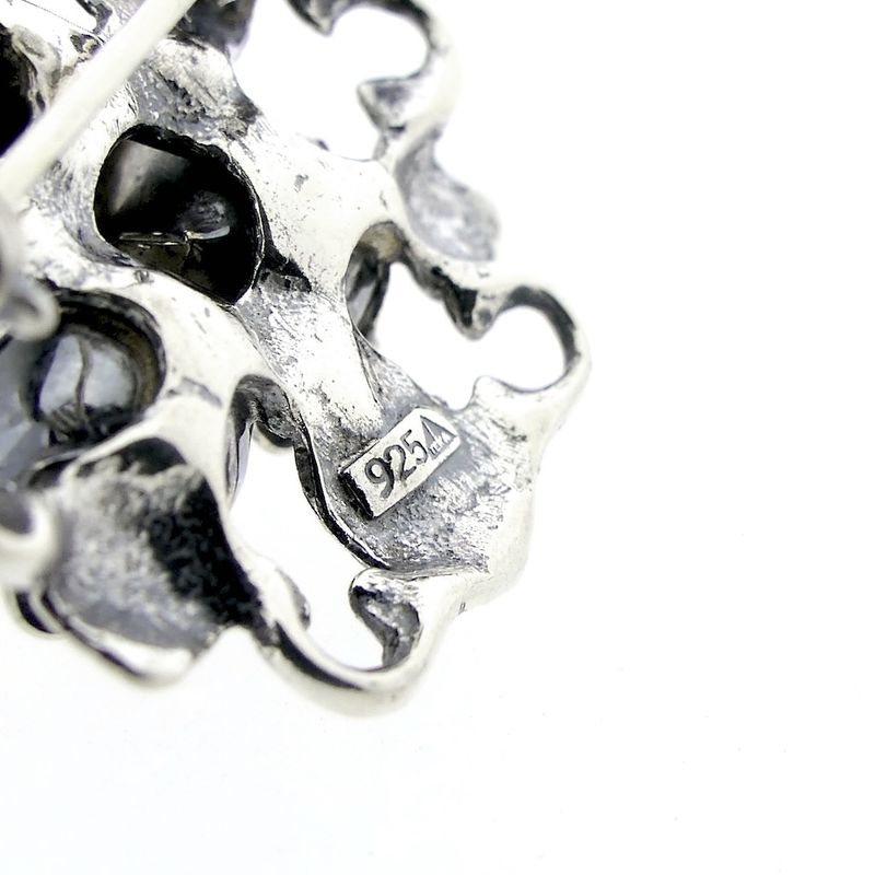 Image 7 of Silver rose brooch