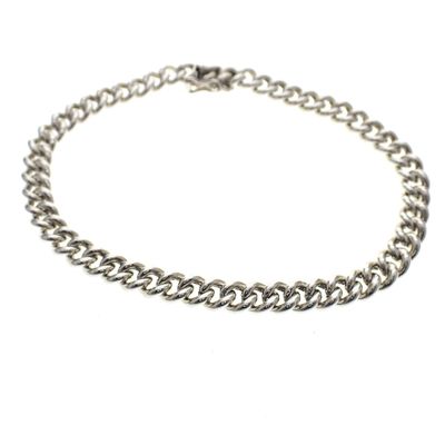 Image 1 of Silver gourmet link bracelet