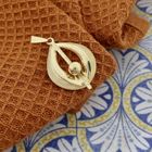 Image 8 of Golden abstract pendant