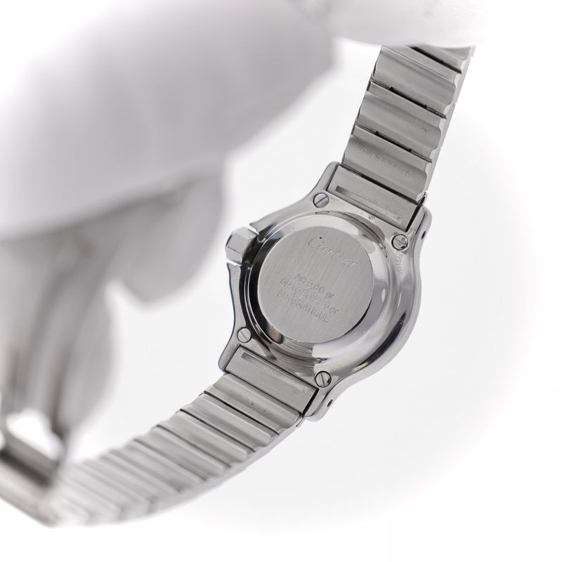 Image 10 of Cartier Santos 'Octagon' Automatic 0907; Vintage Ladies Watch