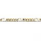 Image 3 of Two-tone gold gourmet/fantasy link necklace