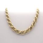 Image 3 of Gold twisted mesh link necklace