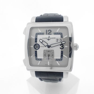 Image 1 of Ulysse Nardin Quadrato Dual Time; GMT Men's watch