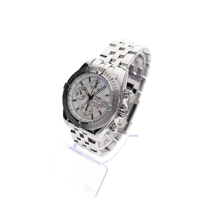 Image 15 of Breitling Chronomat Evolution 'Mother of Pearl' A13356; Chronograph men's watch