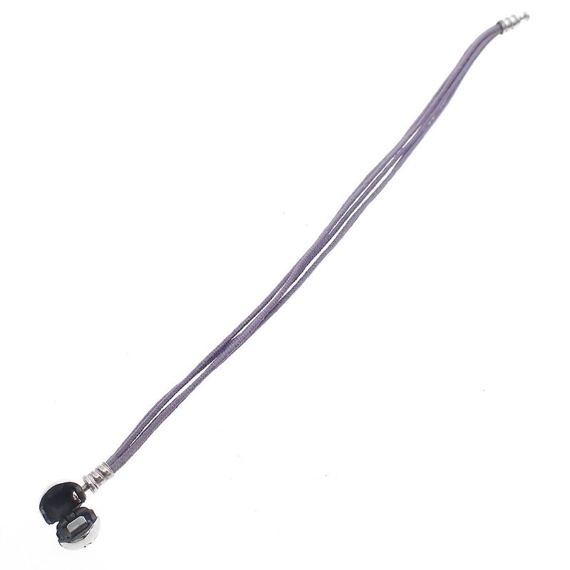 Image 4 of Pandora violet rope bracelet; Silver; | 19 cm