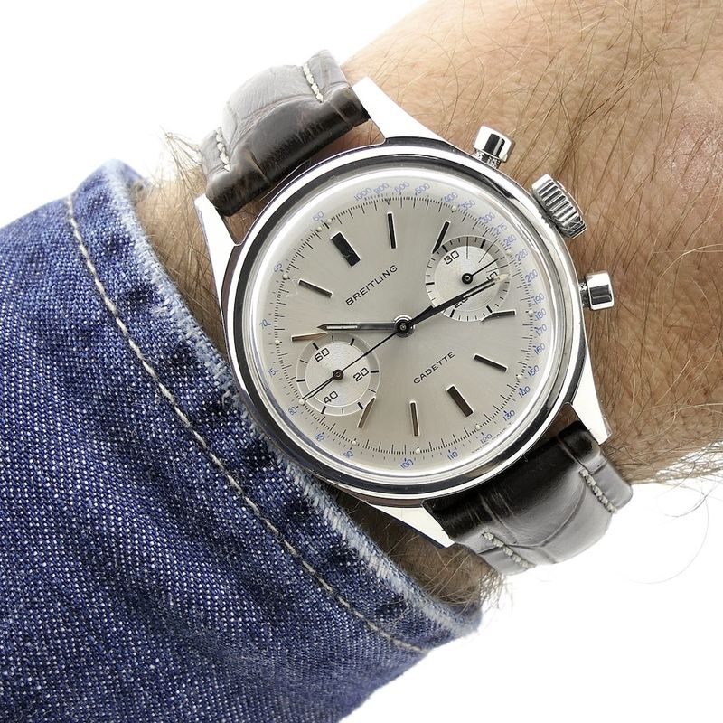 Image 13 of Breitling Cadette; Vintage chronograph men's watch