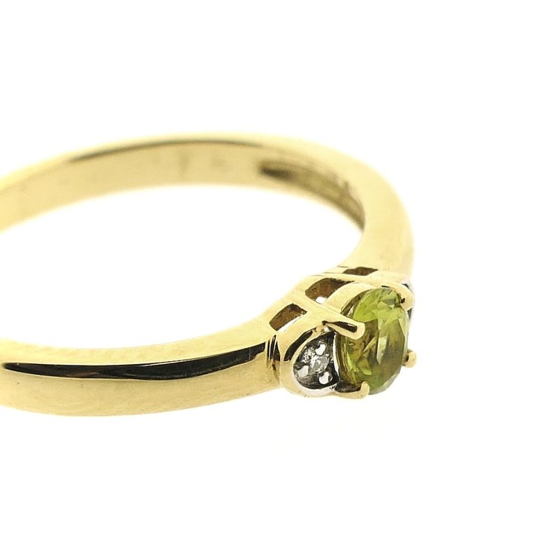 Image 4 of Gold ring with Pallavin Peridot