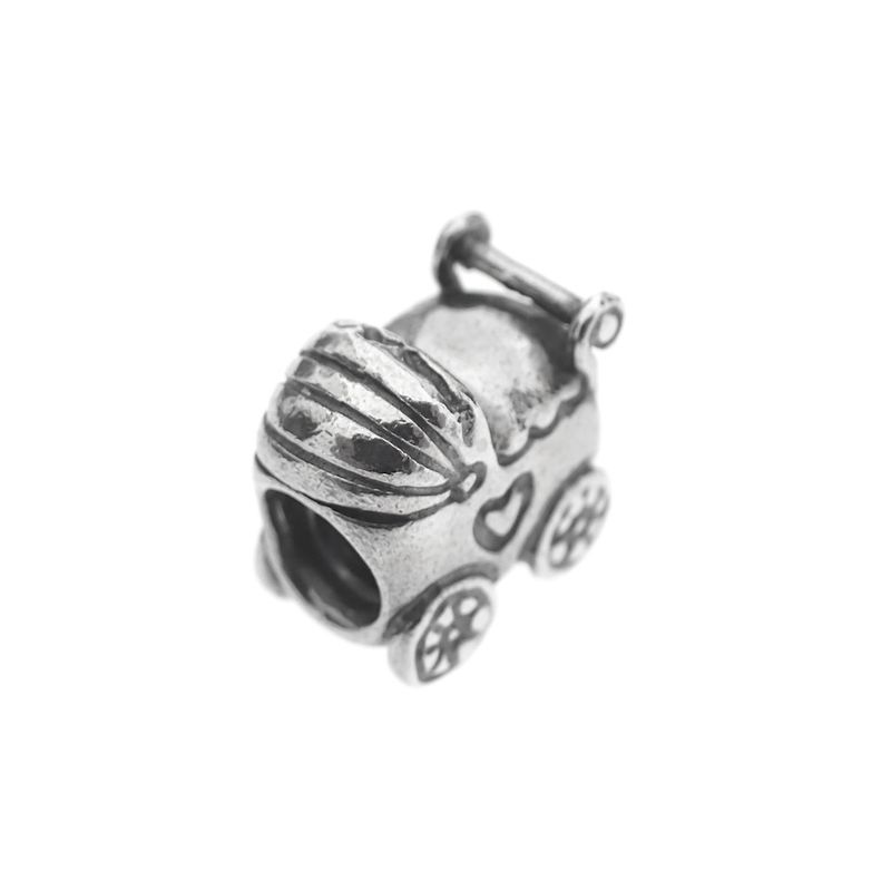 Image 4 of Pandora charm; Silver; Stroller