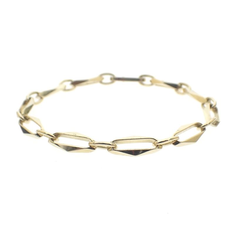 Image 3 of Gold closed forever link bracelet