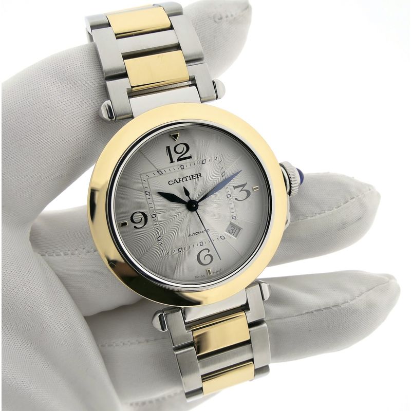 Image 20 of Cartier Pasha De Cartier W2PA0009; 18k gold/steel men's watch