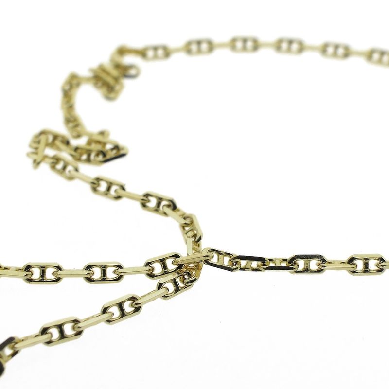 Image 4 of Gold thin anchor link chain | 40 cm