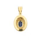 Image 5 of Gold pendant with sapphire and diamond | 0.01 ct.
