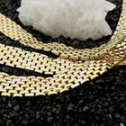 Image 12 of Two-tone gold panther link necklace