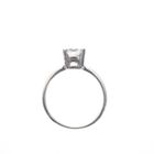 Image 4 of White gold solitaire ring with zirconia