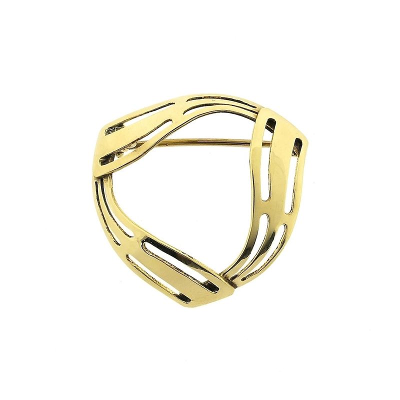 Image 1 of 8 carat vintage abstract brooch