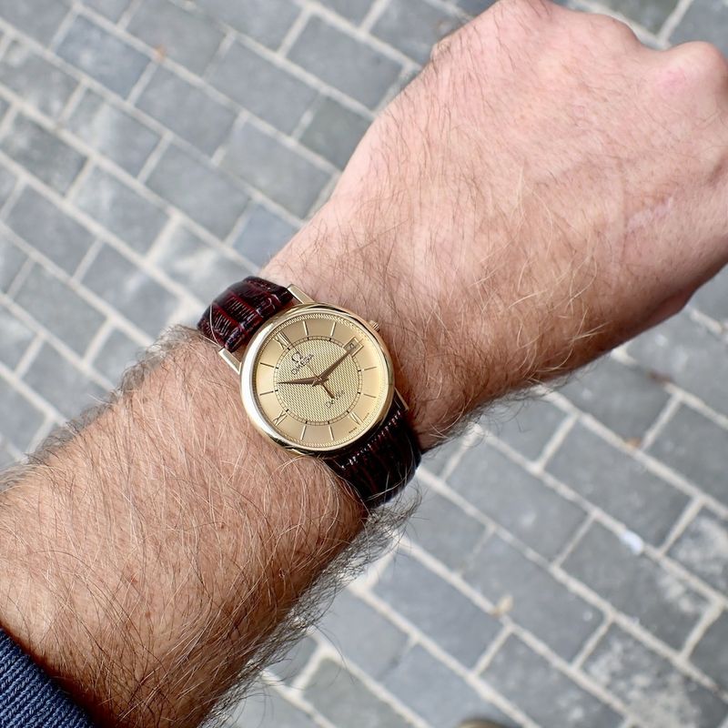 Image 7 of Omega De Ville Prestige; 18k gold men's watch