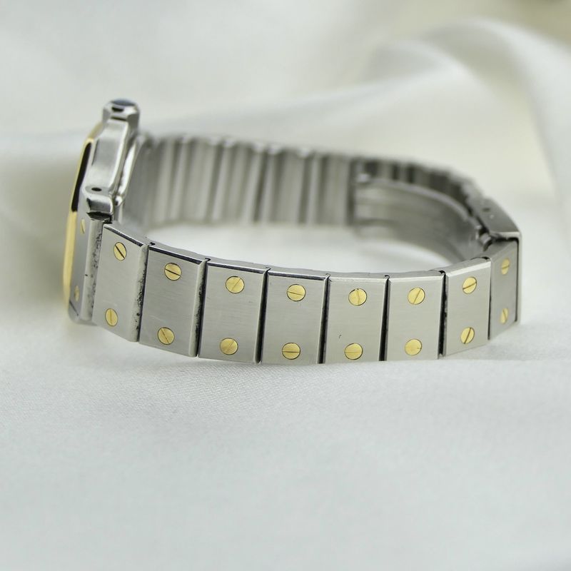 Image 11 of Cartier Santos Octagon 187903; Women's watch in 18k gold and steel