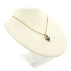 Image 5 of 18 kt gold/silver antique pendant with diamond | Approx. 0.025 ct.