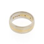 Image 8 of Two-tone gold ring with 0.16 ct diamonds.