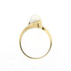 Image 3 of Gold ring with pearl