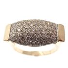 Image 3 of Exclusive 18K gold ring pavé set with diamonds | 0.73 ct.