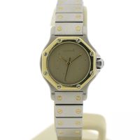 Cartier Santos Octagon Automatic; 18k gold/steel women's watch