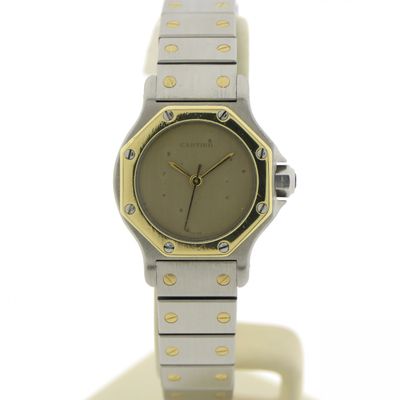 Image 1 of Cartier Santos Octagon Automatic; 18k gold/steel women's watch