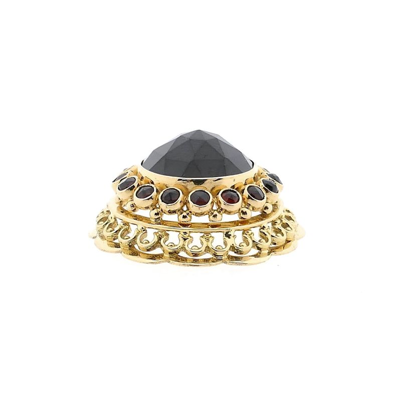 Image 8 of Vintage Gold Garnet Pendant