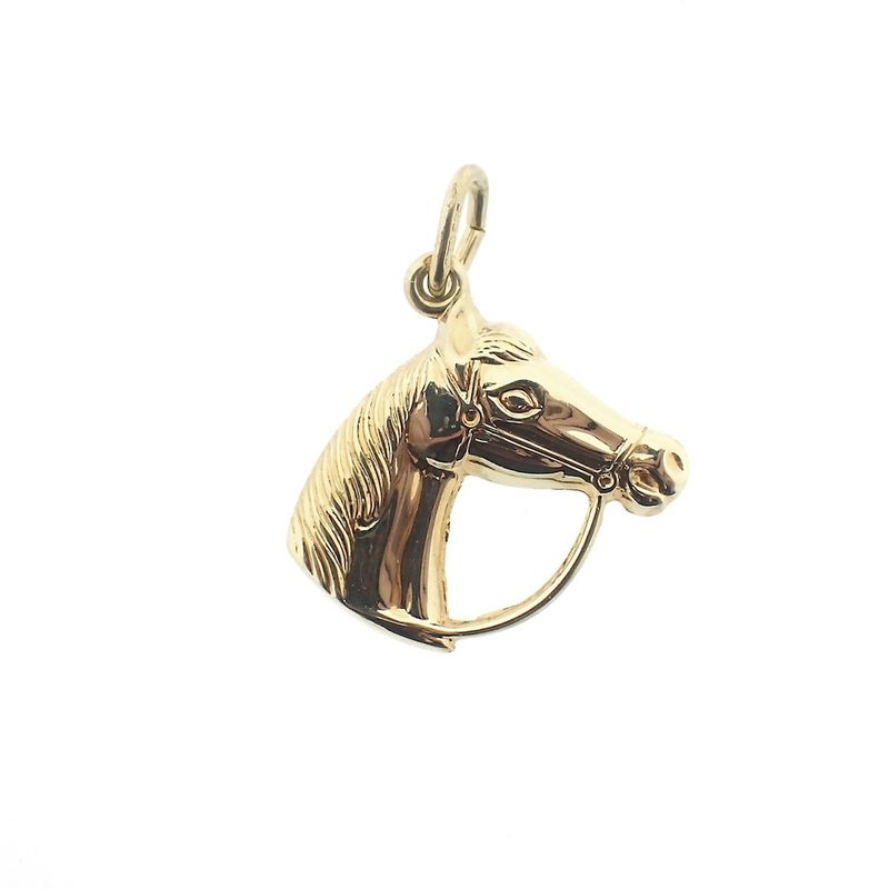 Image 1 of Gold pendant of a horse