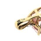 Image 8 of 18K Gold Pendant with morganite and diamond | 0.015 ct.