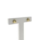 Image 3 of 18 ct. Gold stud earrings with diamond | 0.16 ct.