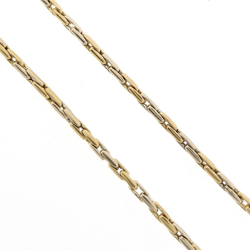 Image 3 of Two-tone Cardano link chain | 47 cm