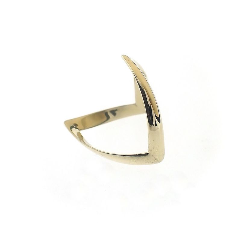 Image 4 of Gold V-shaped ring
