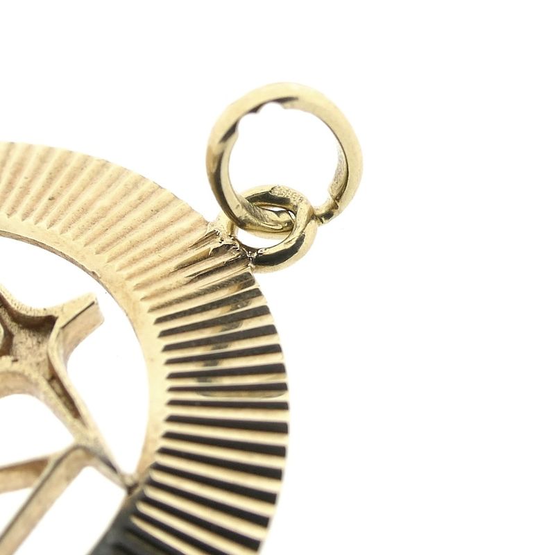 Image 7 of Gold zodiac sign pendant; Libra