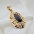 Image 4 of Gold pendant with garnet