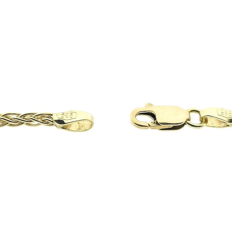 Image 4 of Gold square foxtail link chain