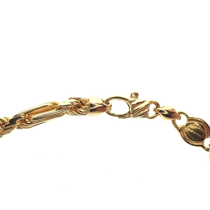 Image 5 of Cento group golden Figarope link bracelet.
