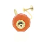 Image 9 of Vintage gold earrings with carnelian