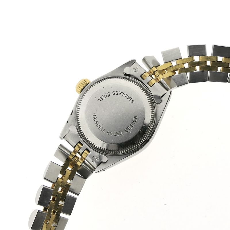 Image 15 of Rolex Datejust 26mm 69173; 18k gold/steel vintage women's watch