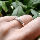 Image 8 of White gold ring with diamond | 0.15 ct.