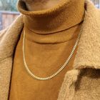 Image 8 of Gold gourmet link chain | 56.5 cm