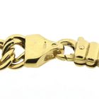 Image 4 of Gold flat Figaro/Prince of Wales bracelet