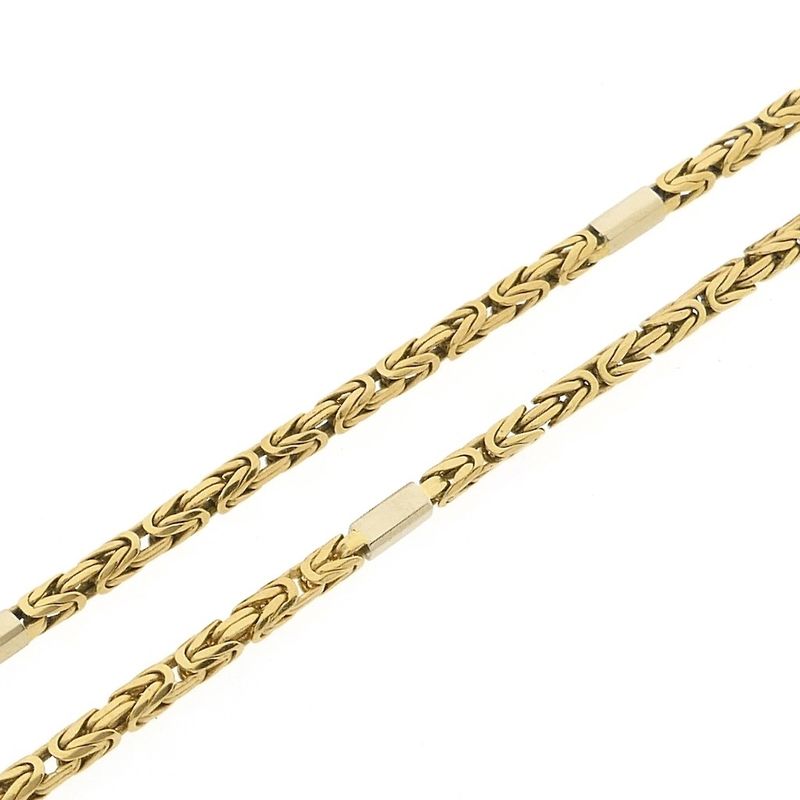Image 7 of Two-tone gold square king chain